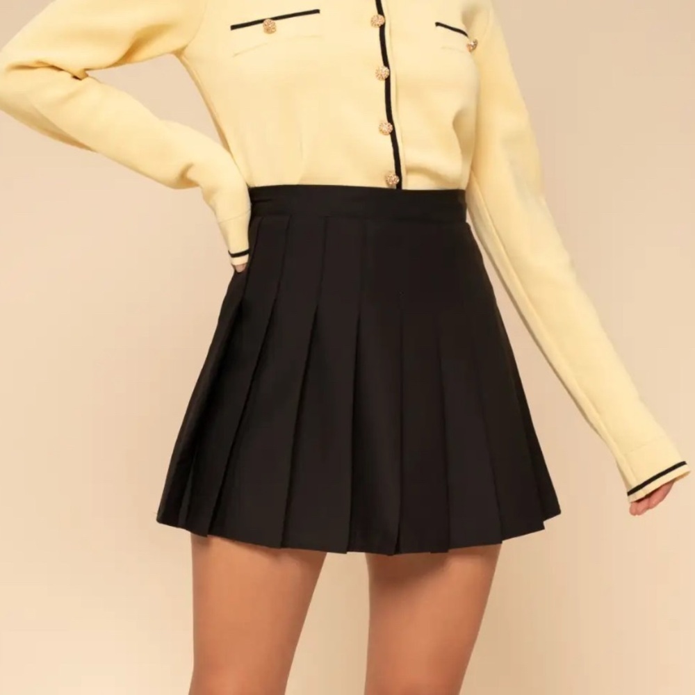 Cider Black Skater Skirt - Picture 4 of 13